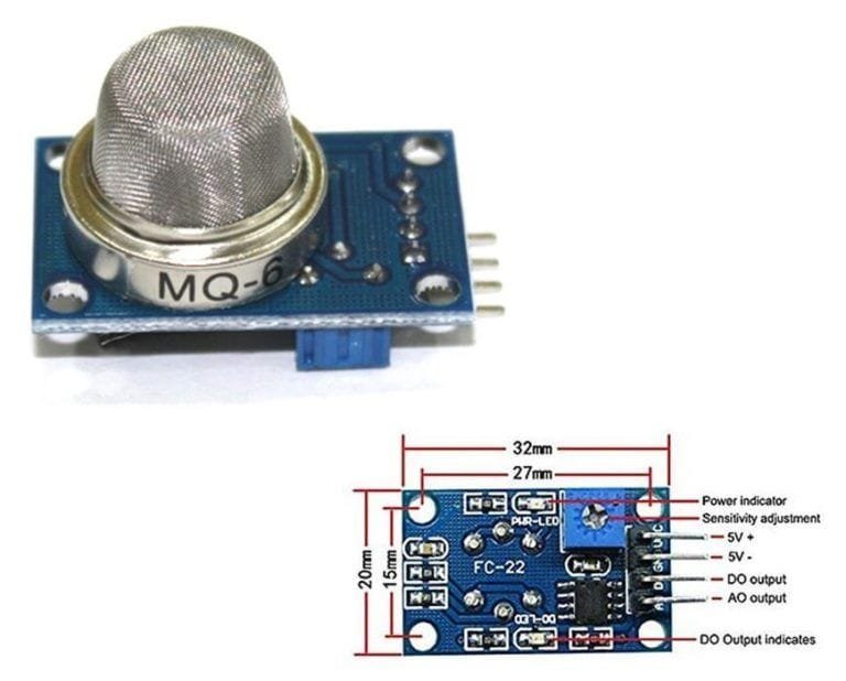 M Dulo Sensor Mq De Gas Butano Glp Sku G Hubot