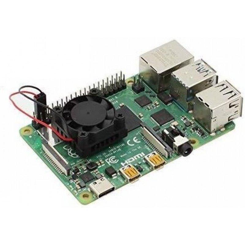 Ventilador Raspberry Pi 4/3 Con Disipador (SKU 641C4) – HUBOT